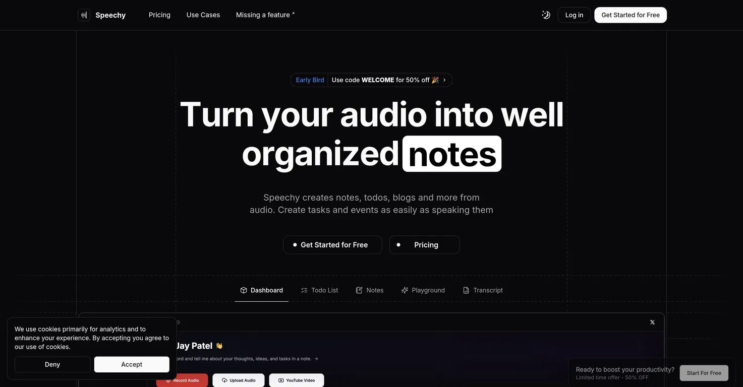 Speechy screenshot