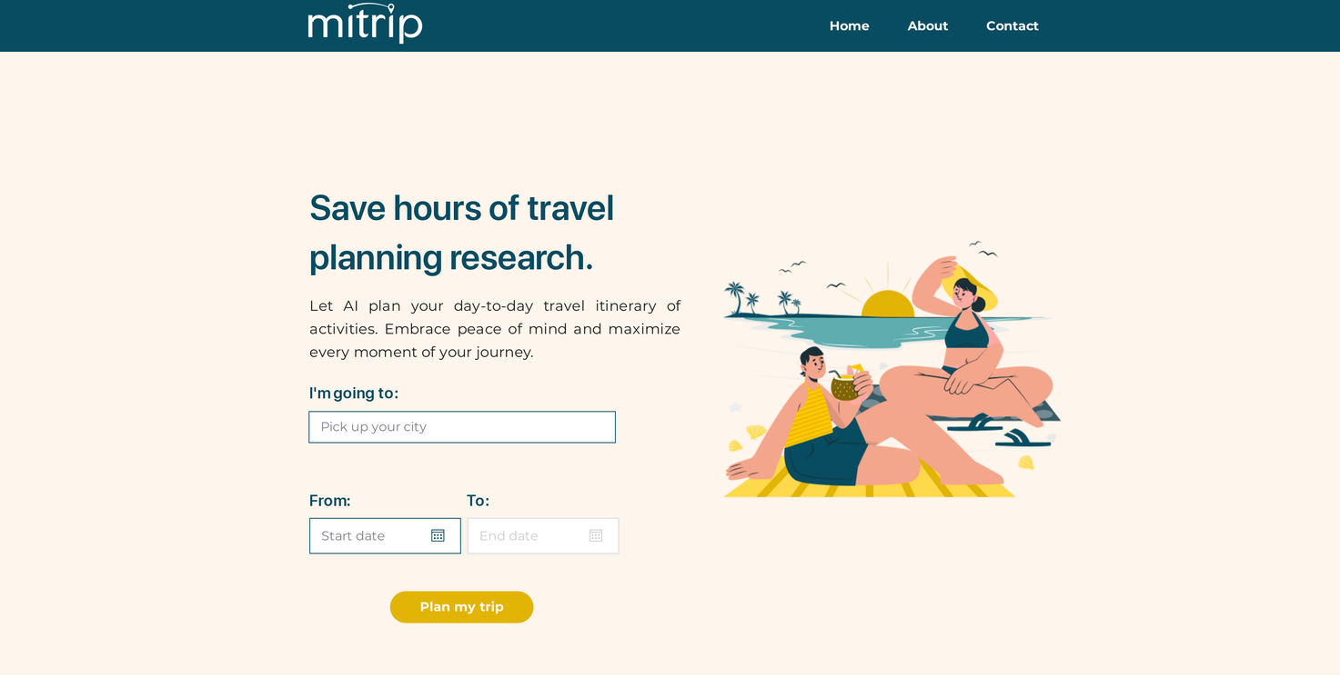 Mitrip screenshot