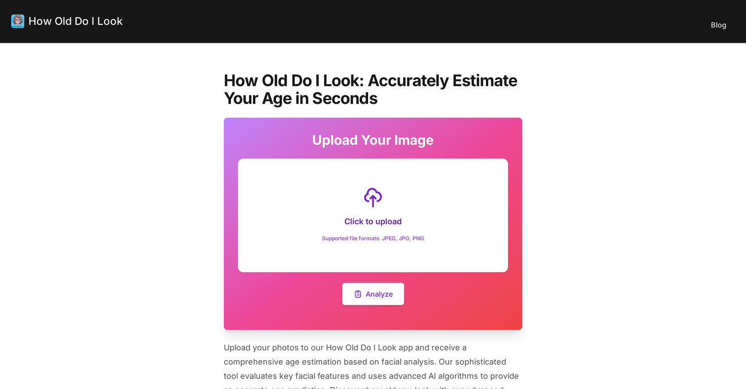 How Old Do I Look screenshot