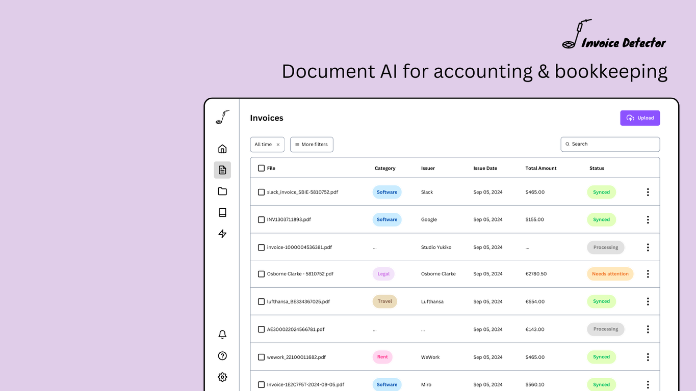 Invoice Detector screenshot