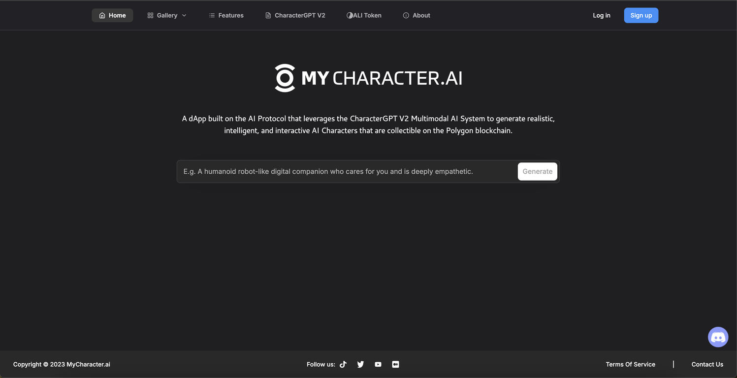 MyCharacter.AI screenshot