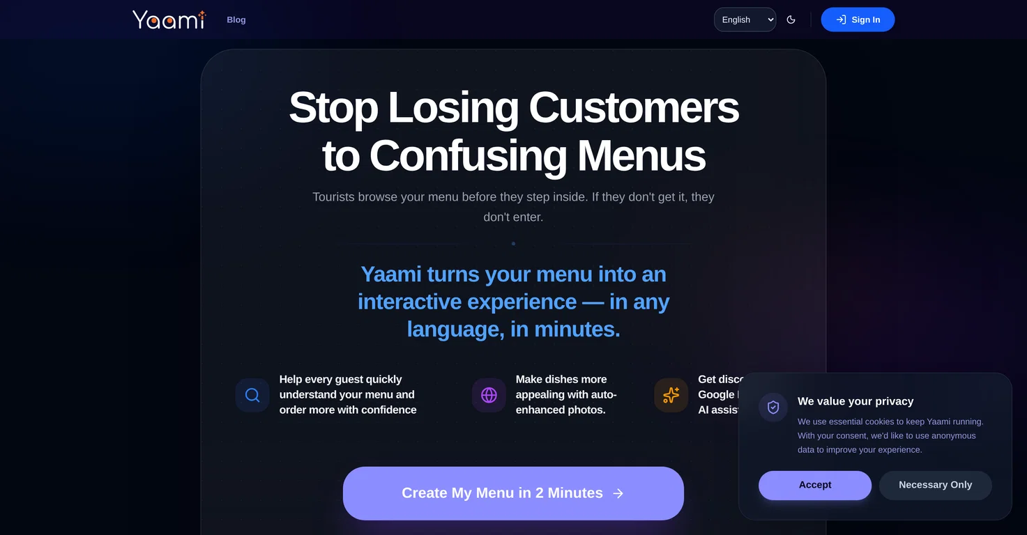 Yaami screenshot