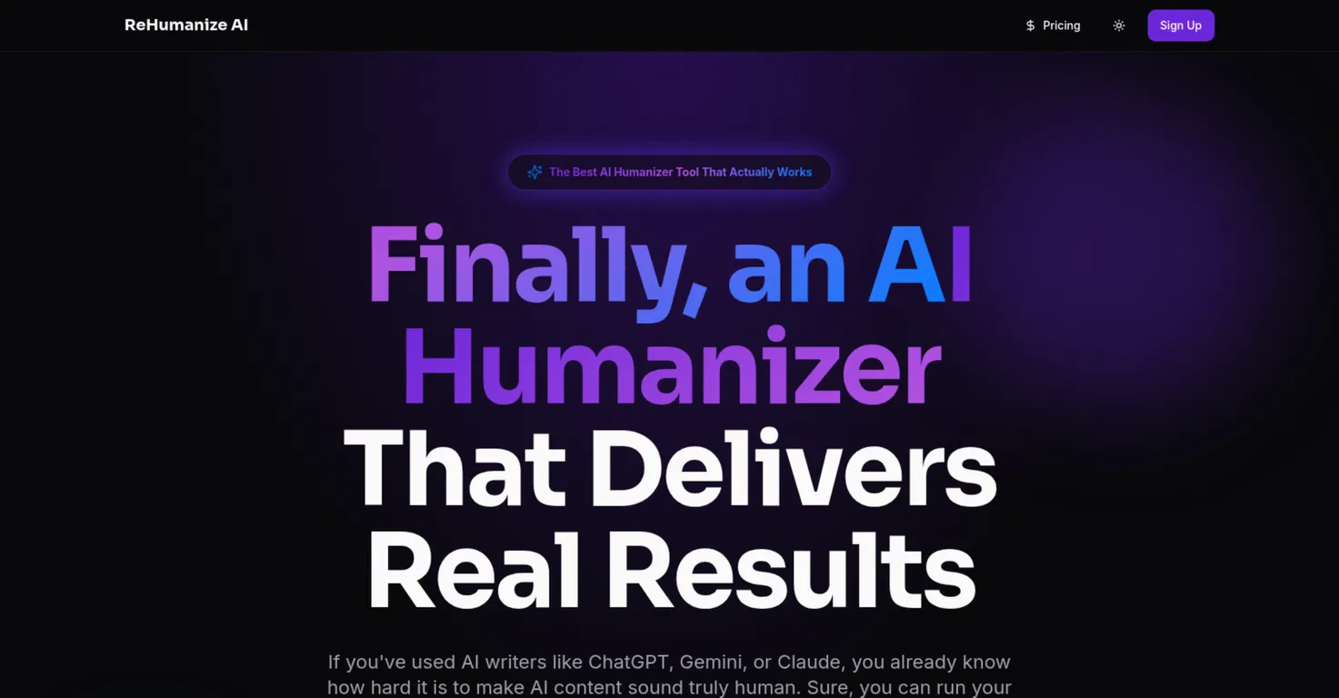 ReHumanize AI - JbContentLab screenshot