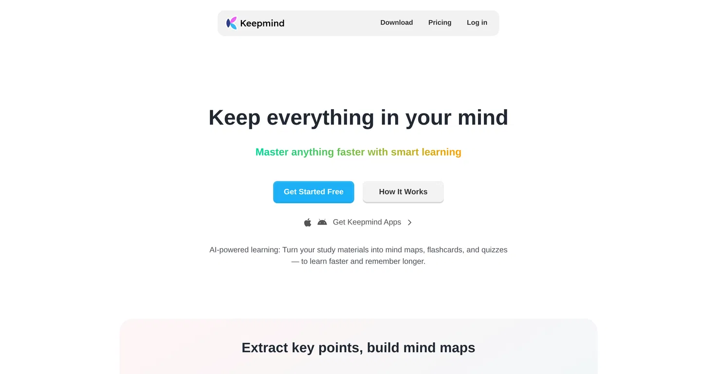 Keepmind screenshot