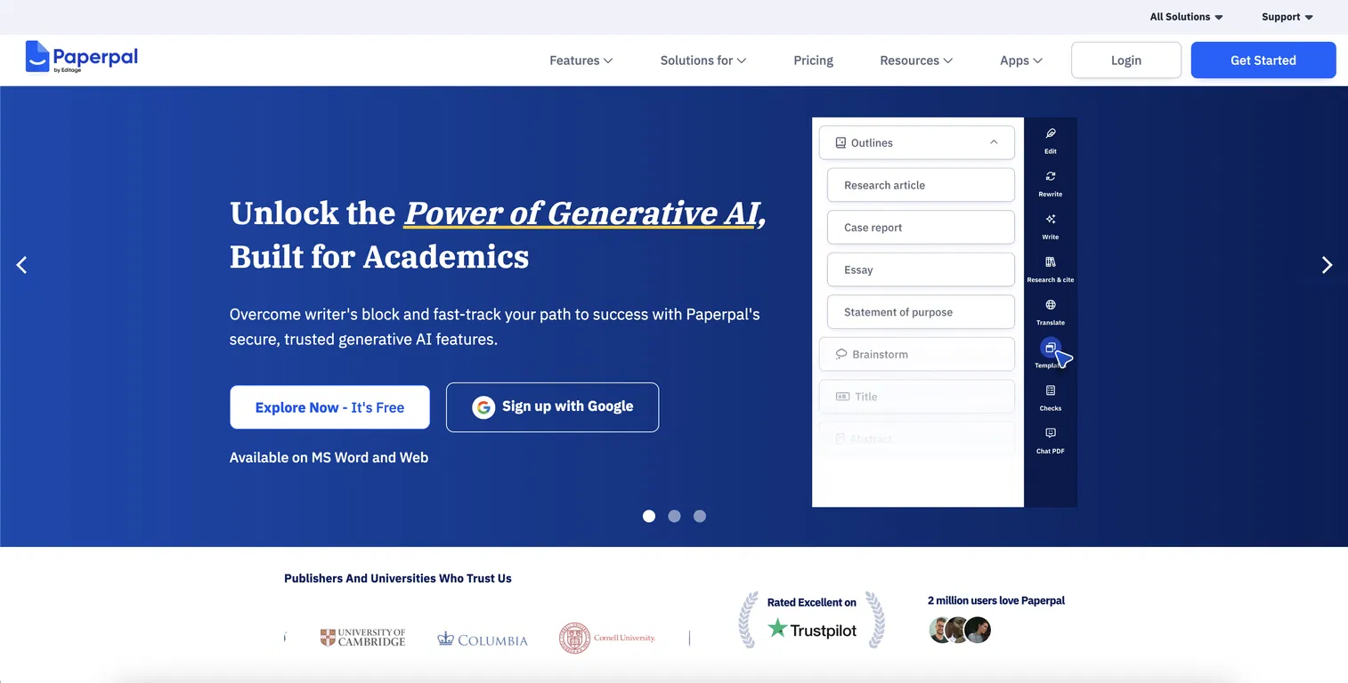 Paperpal screenshot