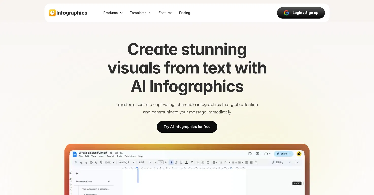 AI Infographics screenshot