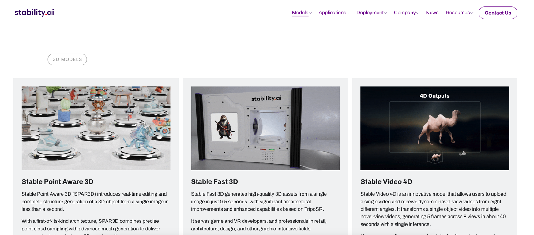 Stable Video 3D screenshot