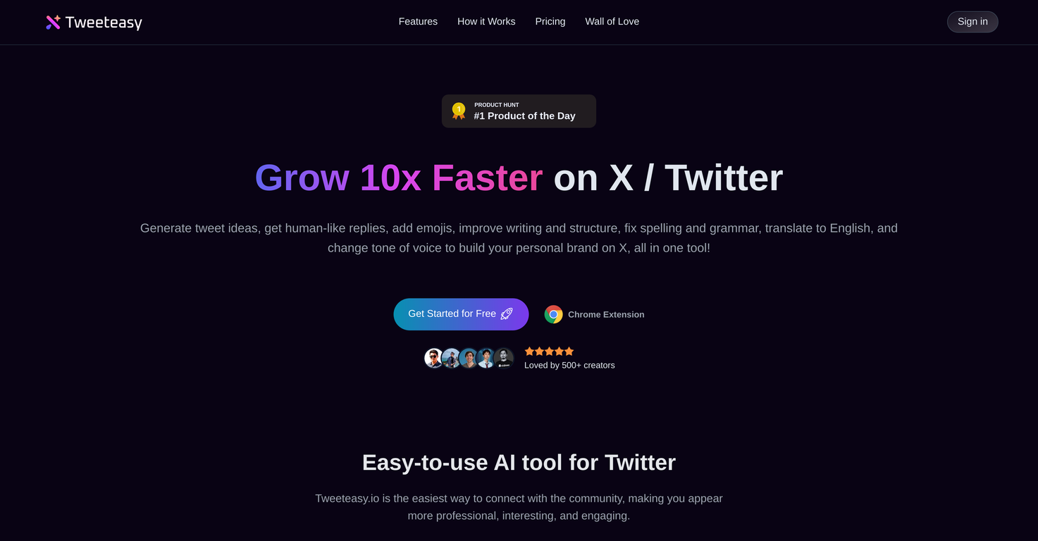 Tweeteasy screenshot