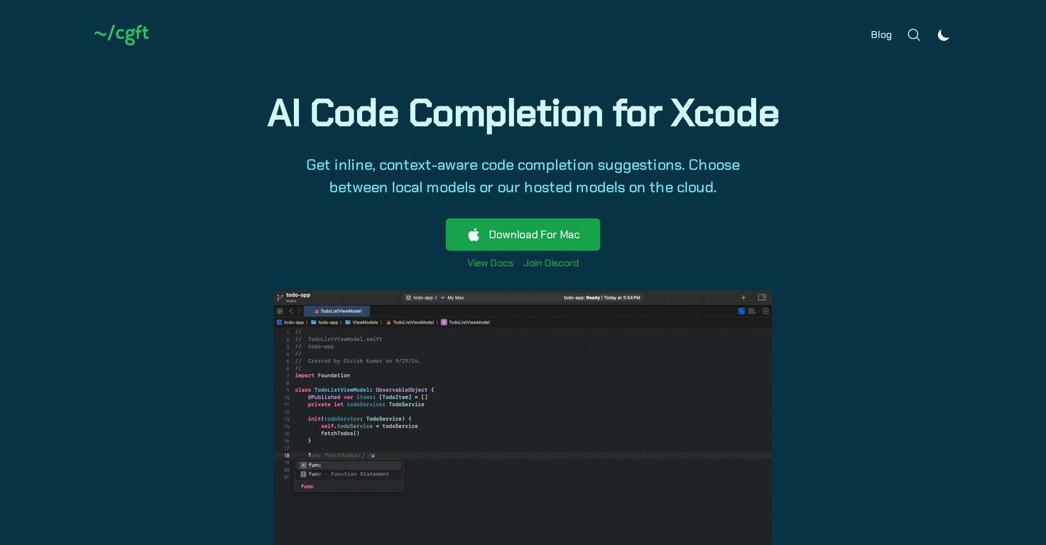 CGFT - Finetuned Code AI screenshot