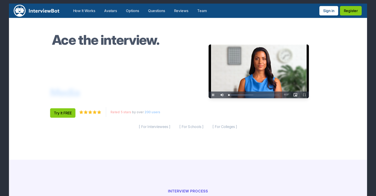 InterviewBot screenshot