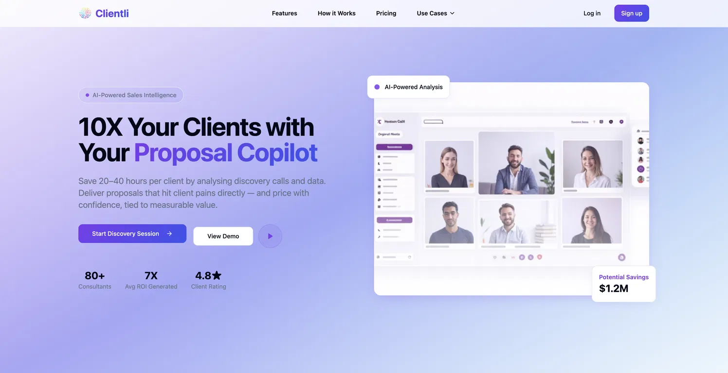 Clientli.app screenshot