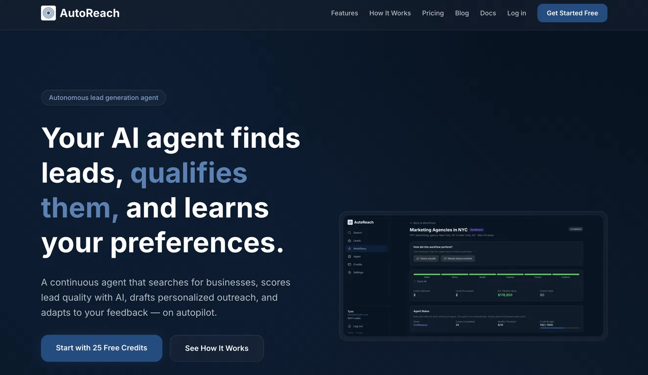 AutoReach screenshot