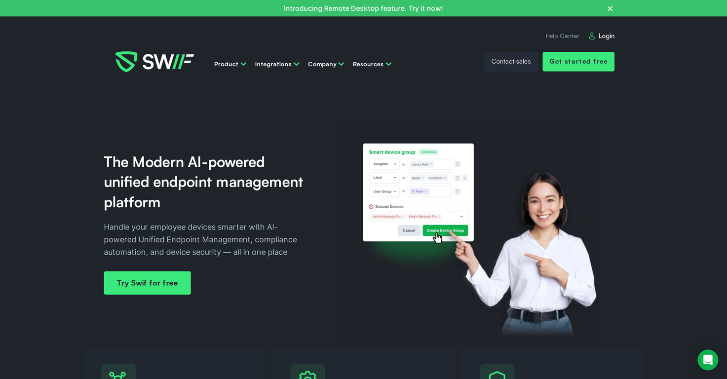 Swif screenshot