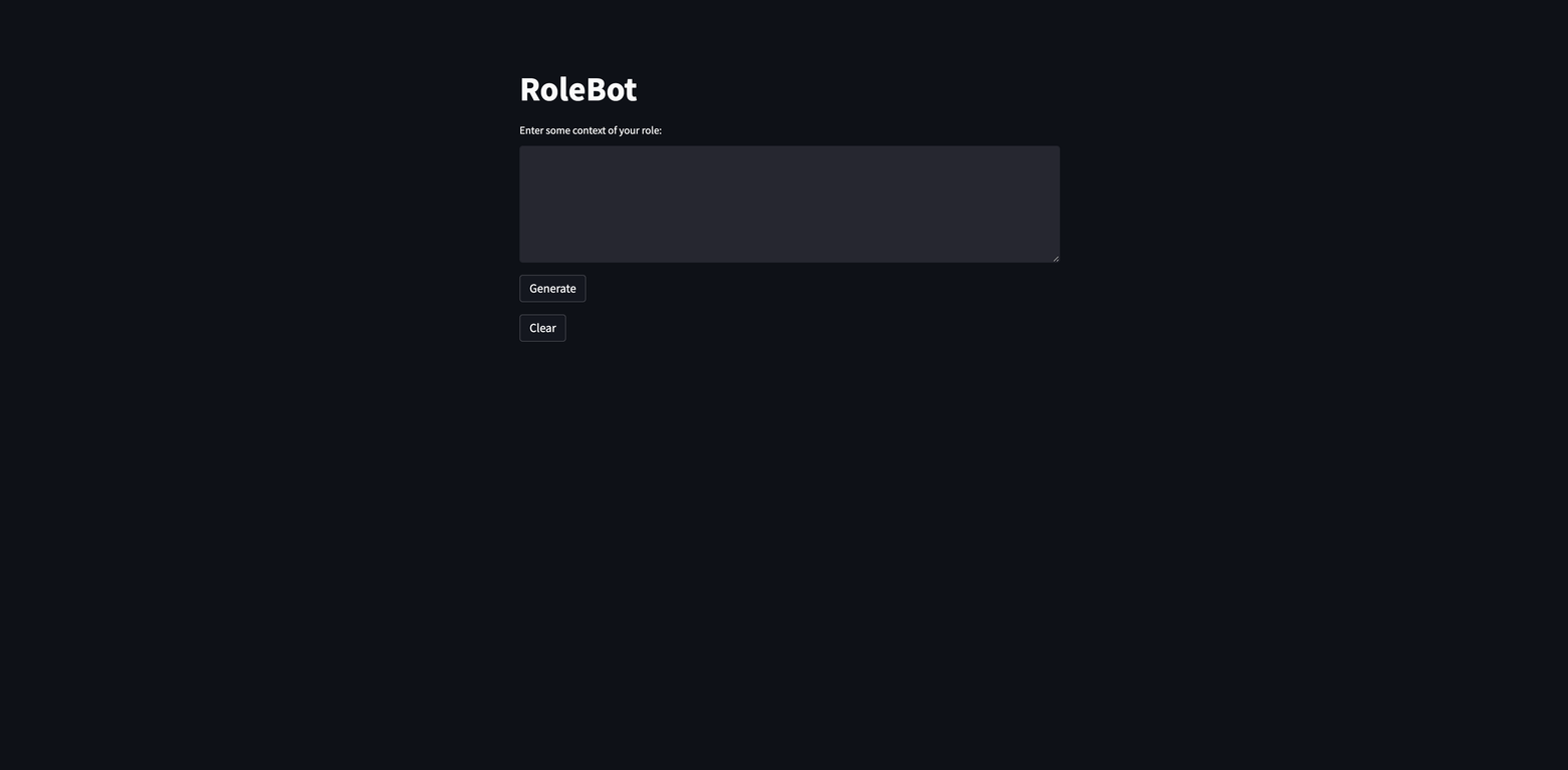 RoleBot screenshot