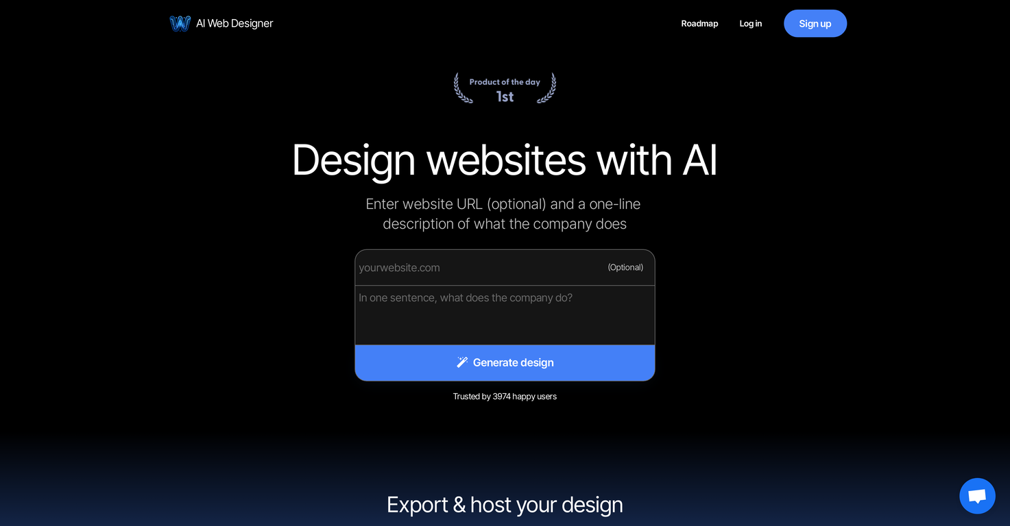 AI Web Designer screenshot