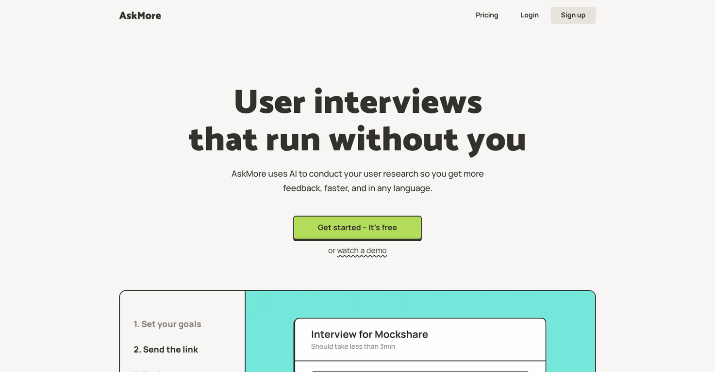 AskMore screenshot