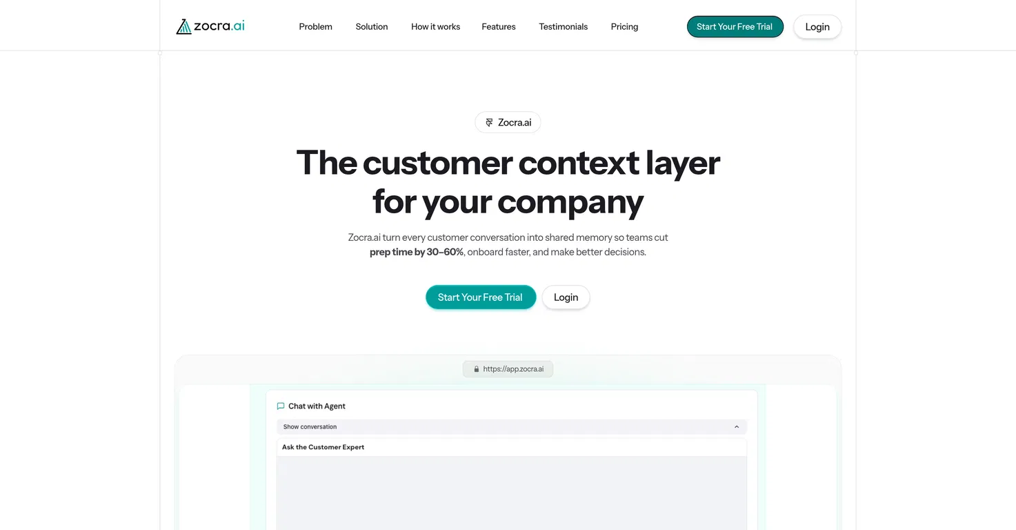 Zocra.ai screenshot