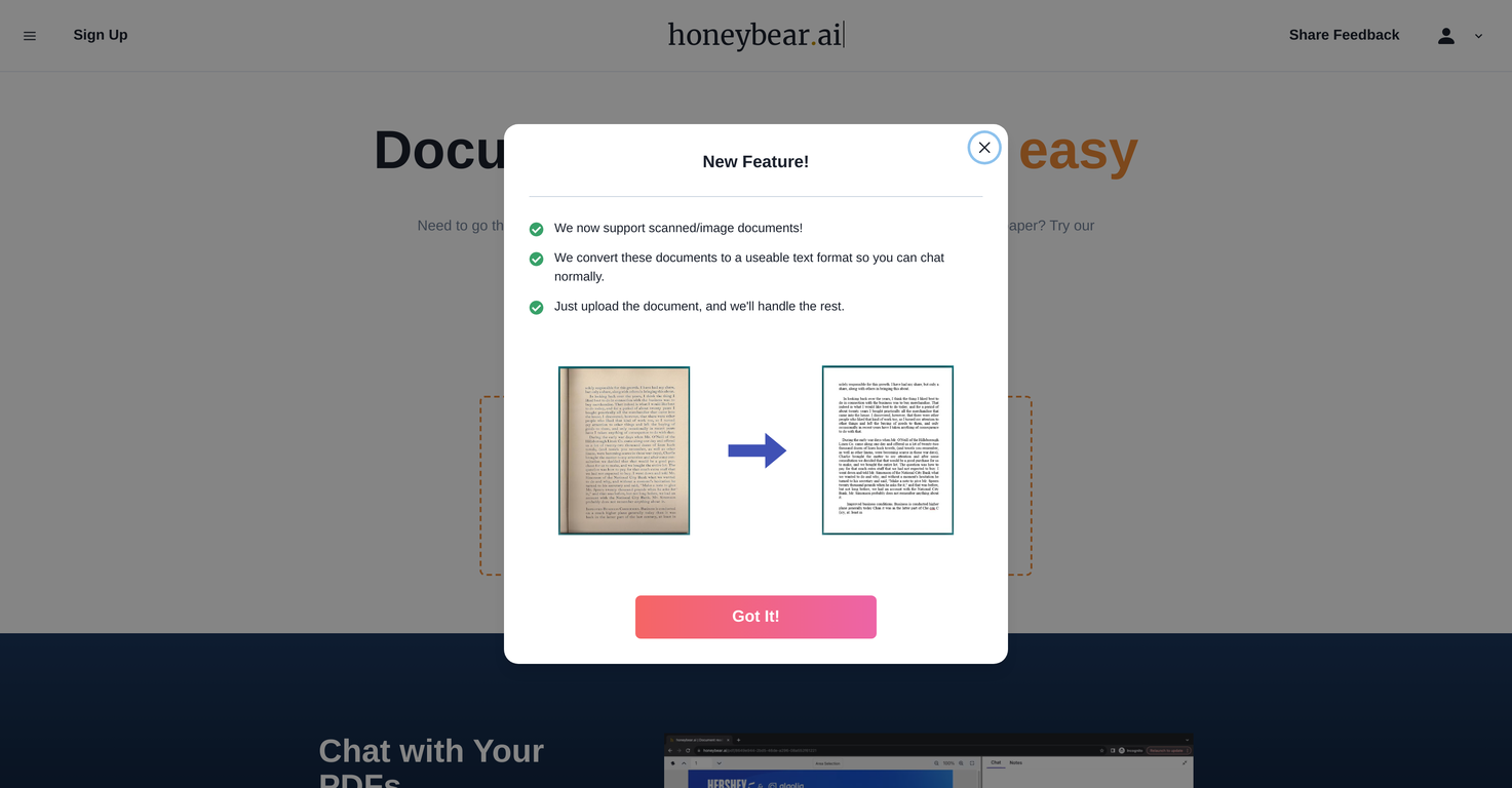 honeybear.ai screenshot