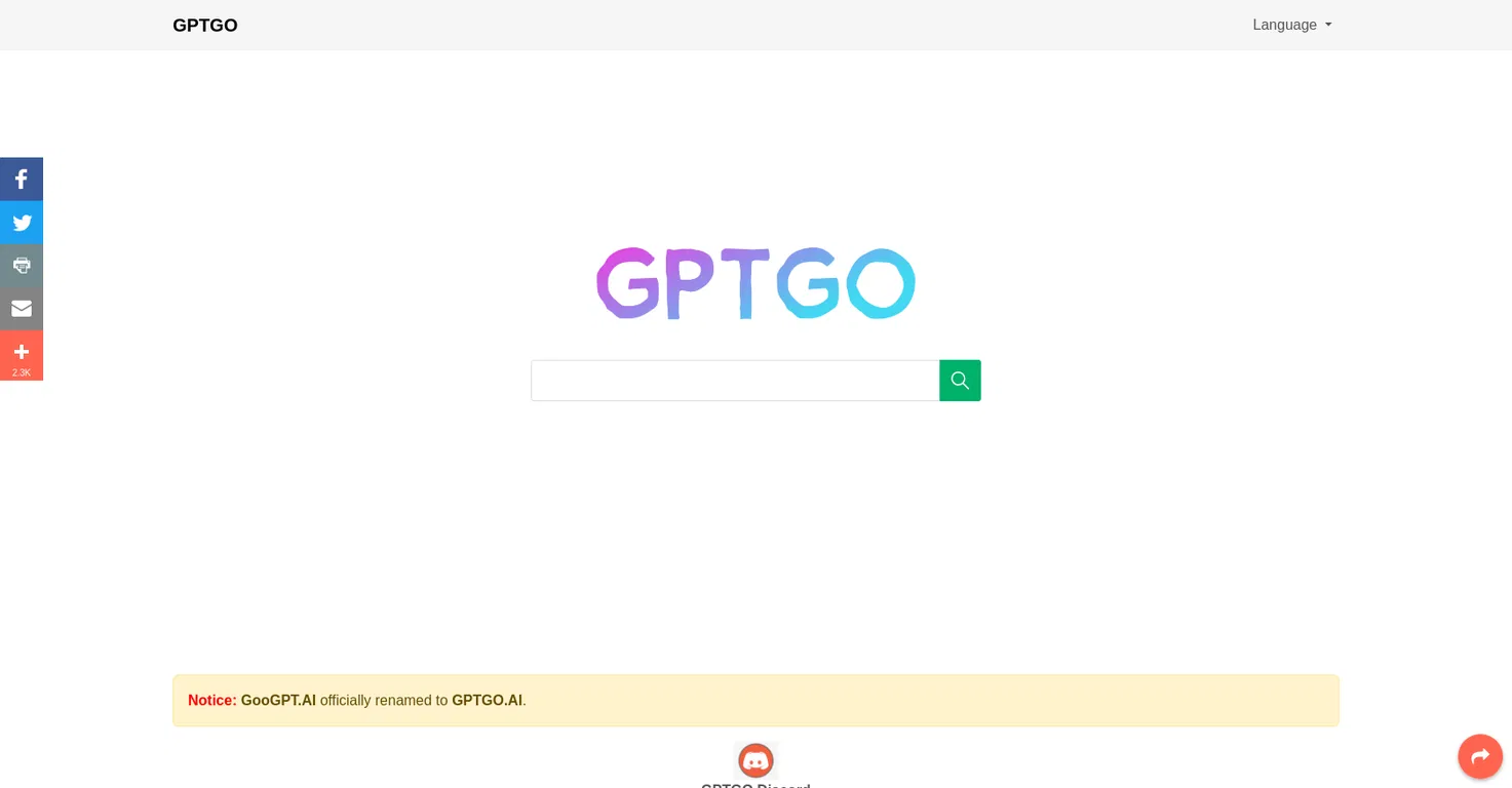 GPTGO screenshot