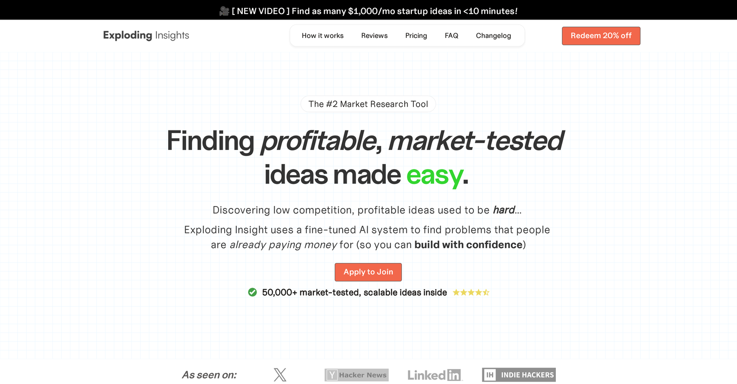 Exploding Insights screenshot