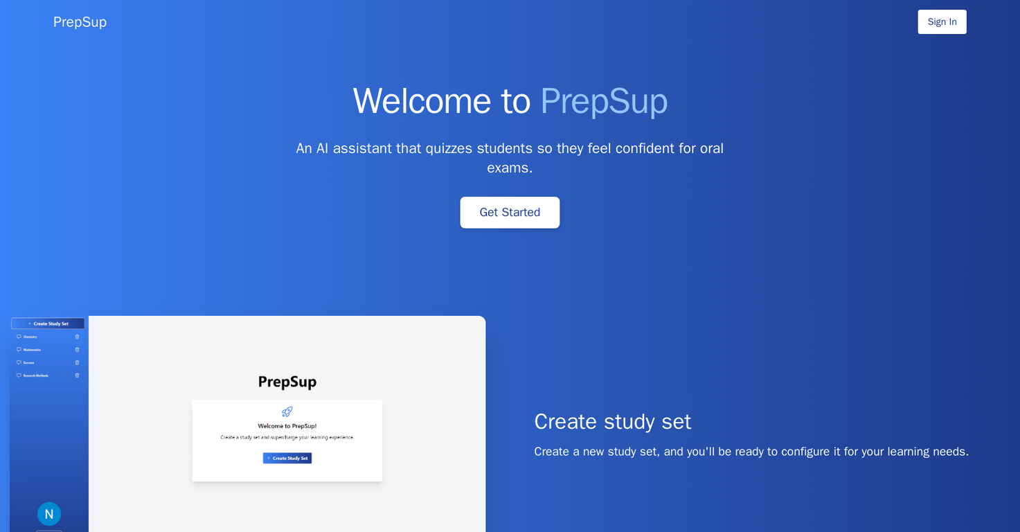 Prepsup screenshot