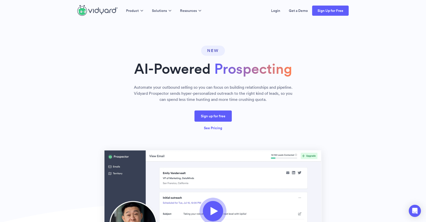 Vidyard screenshot