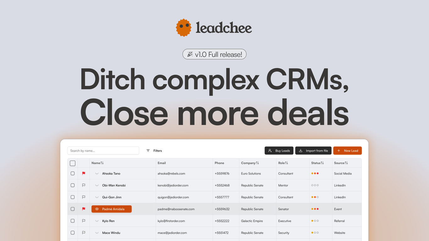 Leadchee screenshot