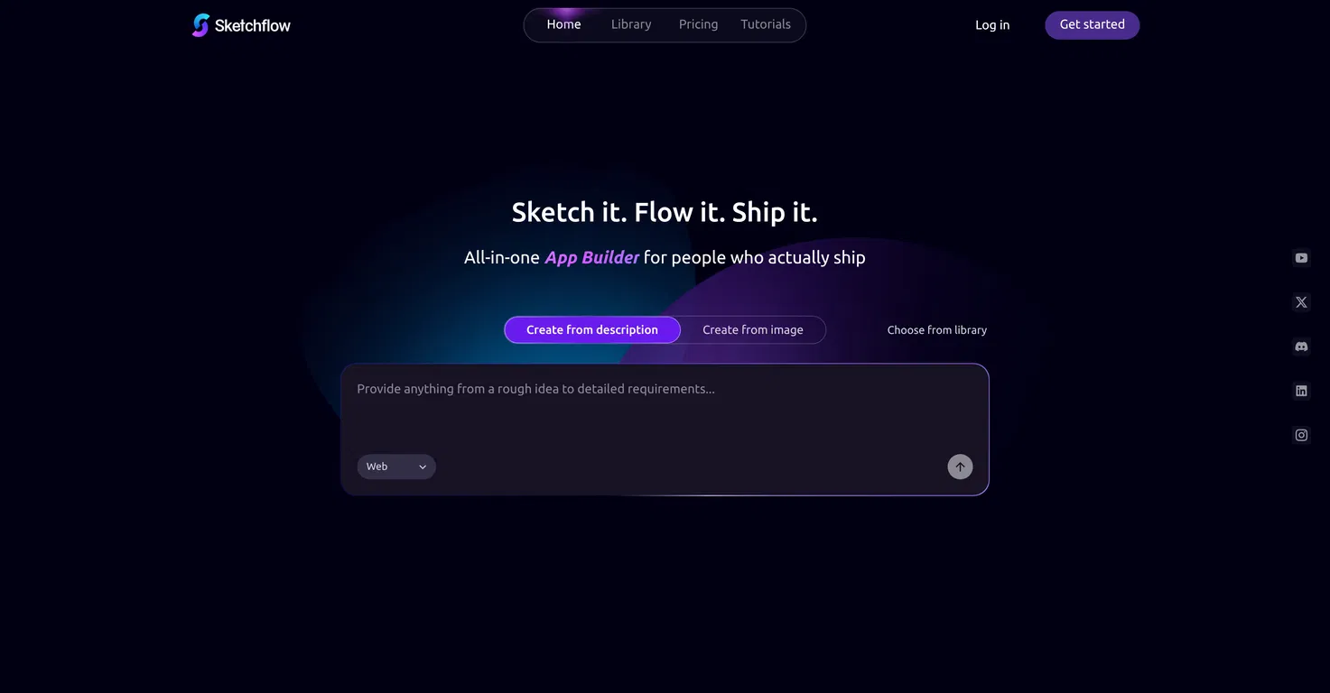 Sketchflow.ai screenshot