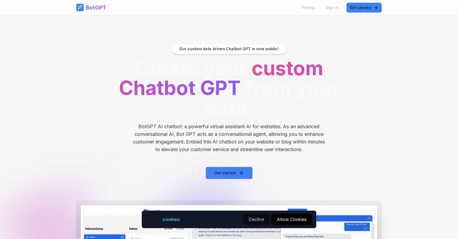 BotGPT screenshot