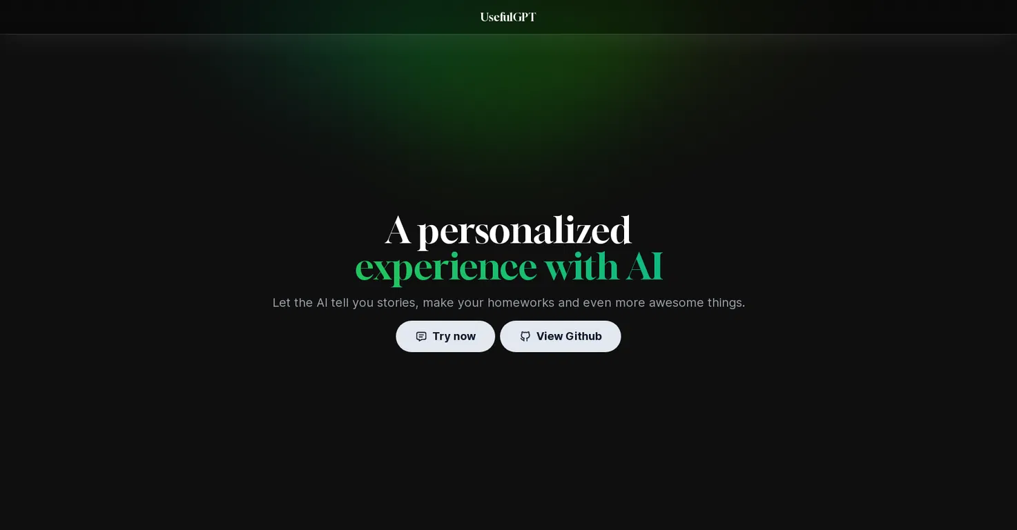 UsefulGPT screenshot