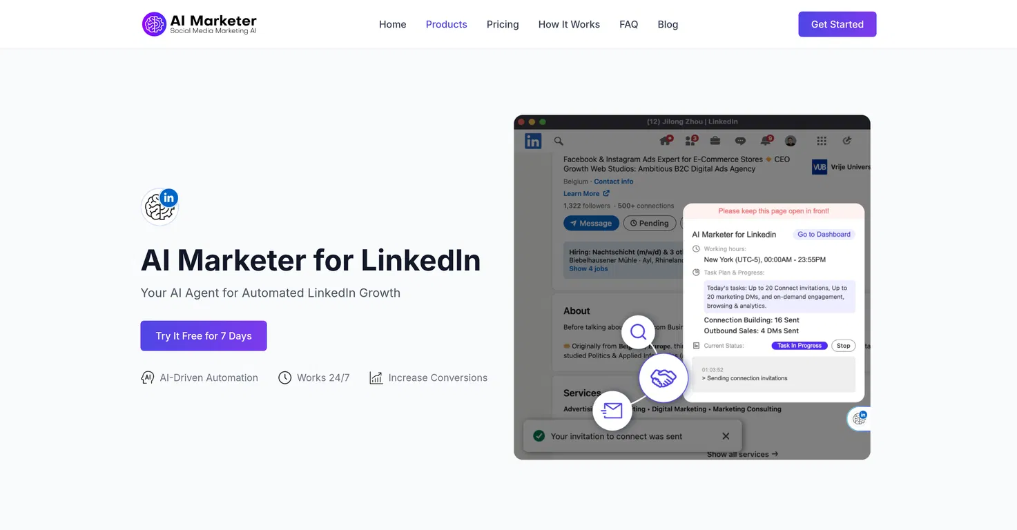 AI Marketer for LinkedIn screenshot