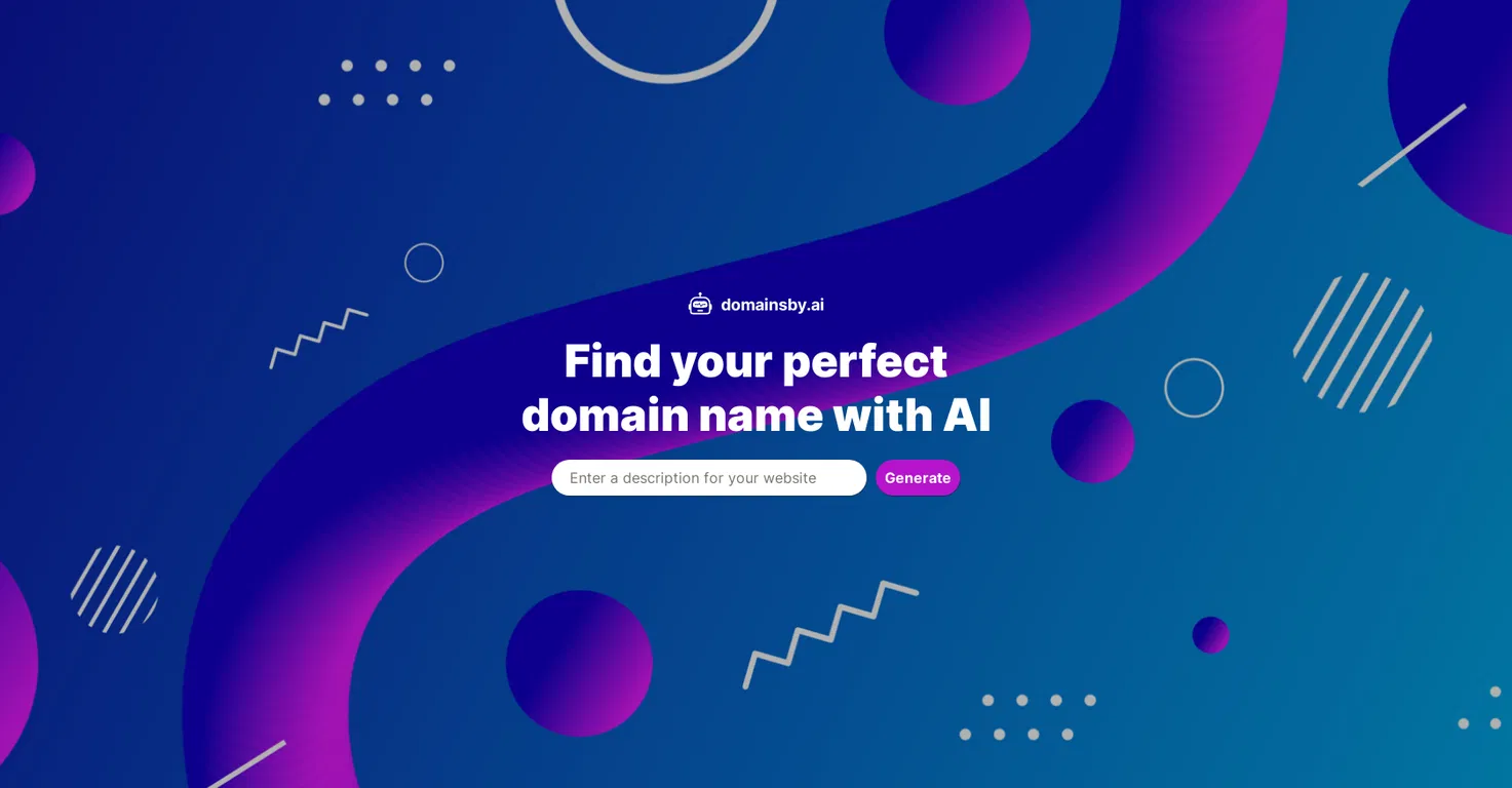 Domains by AI screenshot