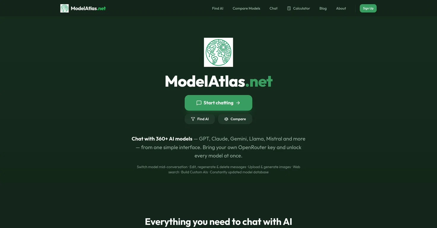 ModelAtlas screenshot