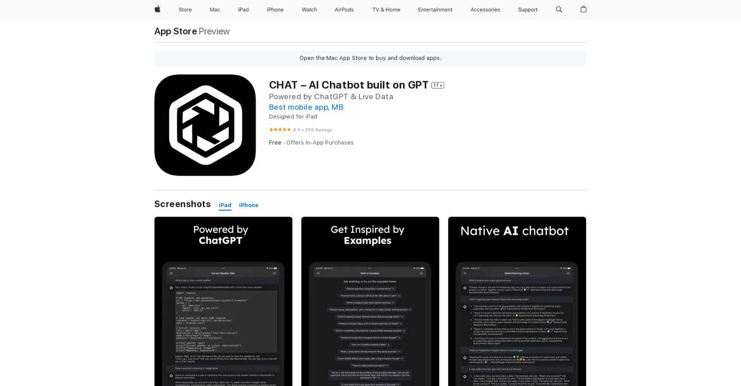 CHAT – AI Chatbot screenshot