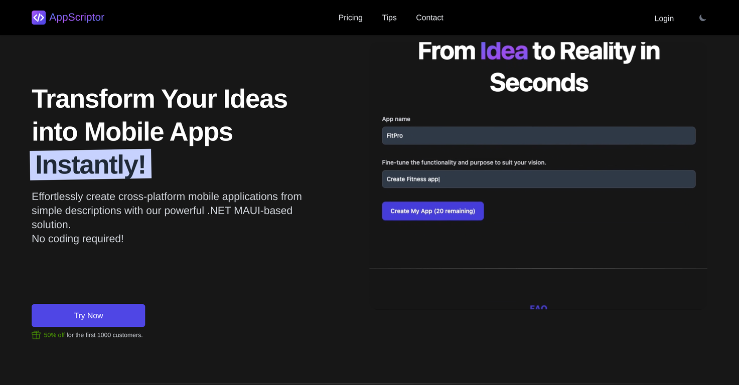 AppScriptor screenshot