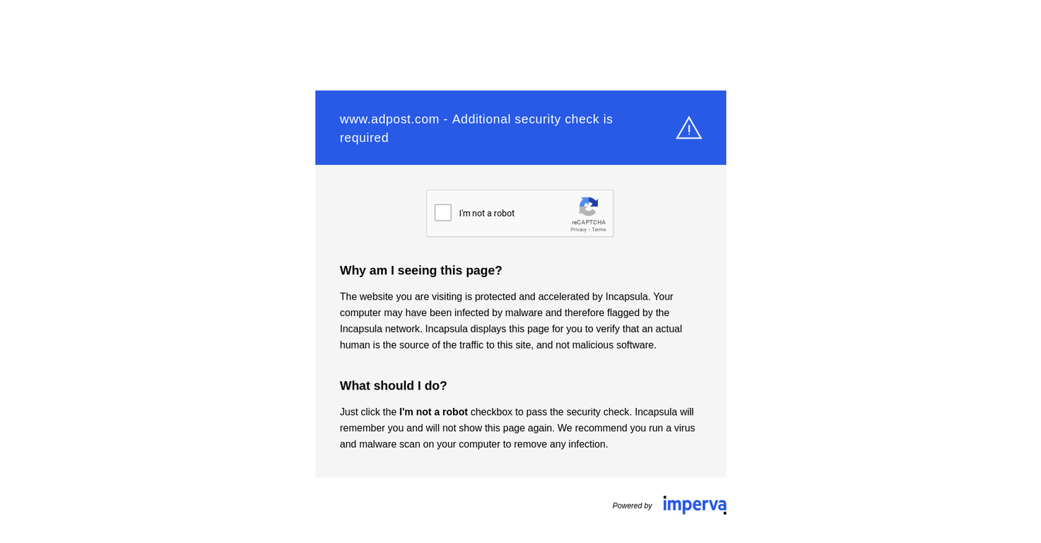 Adpost AI Chatbot screenshot