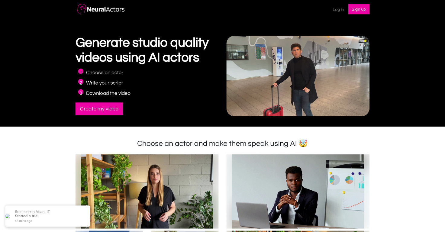 Neural Actors screenshot