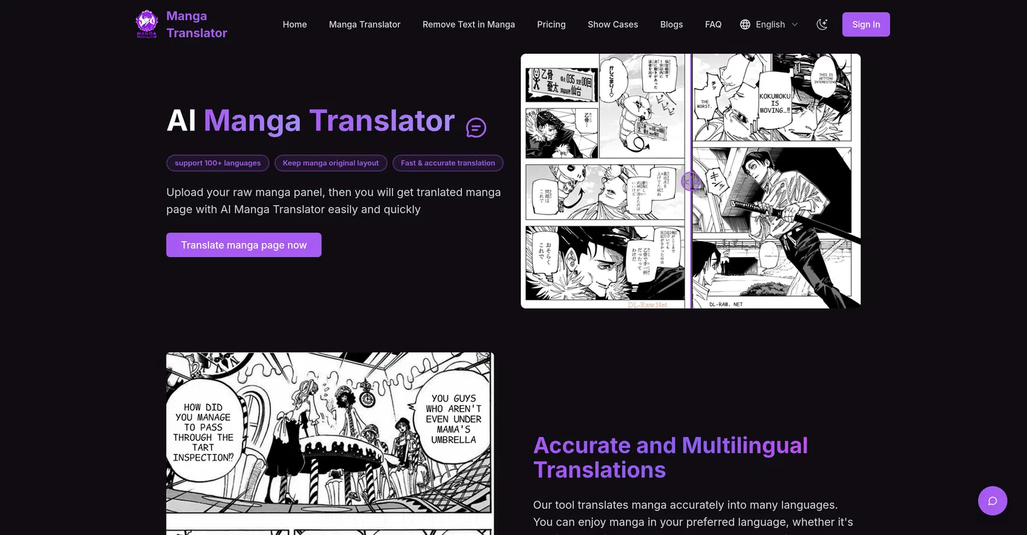 AI Manga Translator screenshot