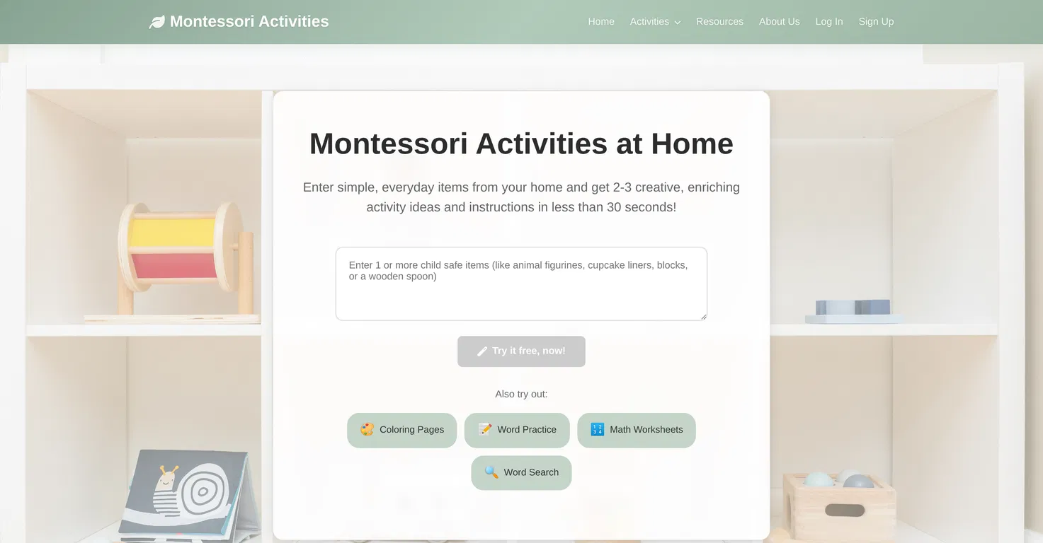Montessori Activities at Home screenshot
