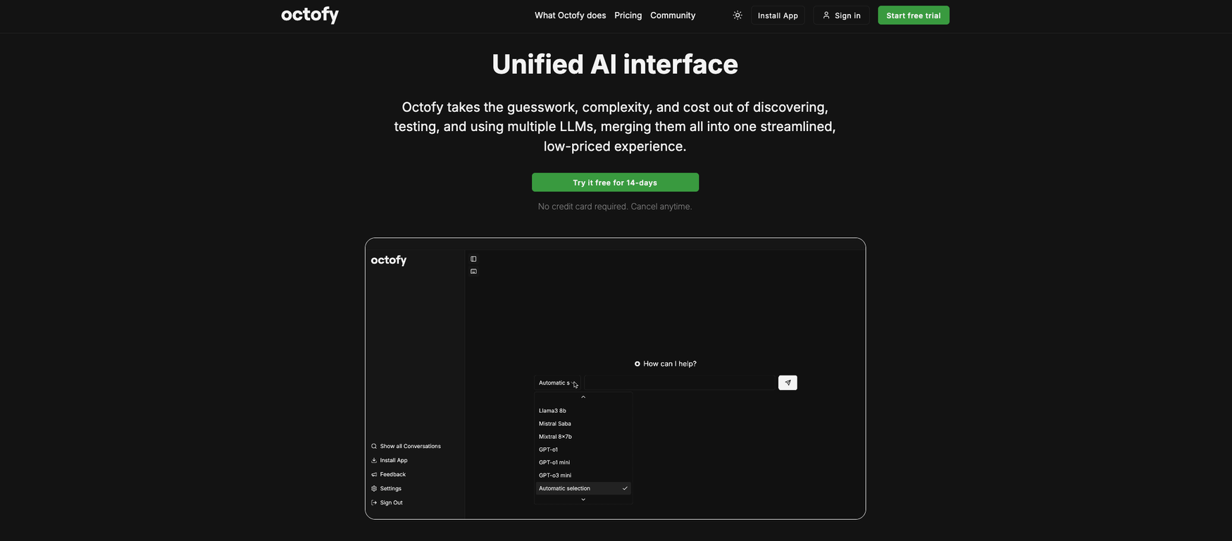 Octofy screenshot