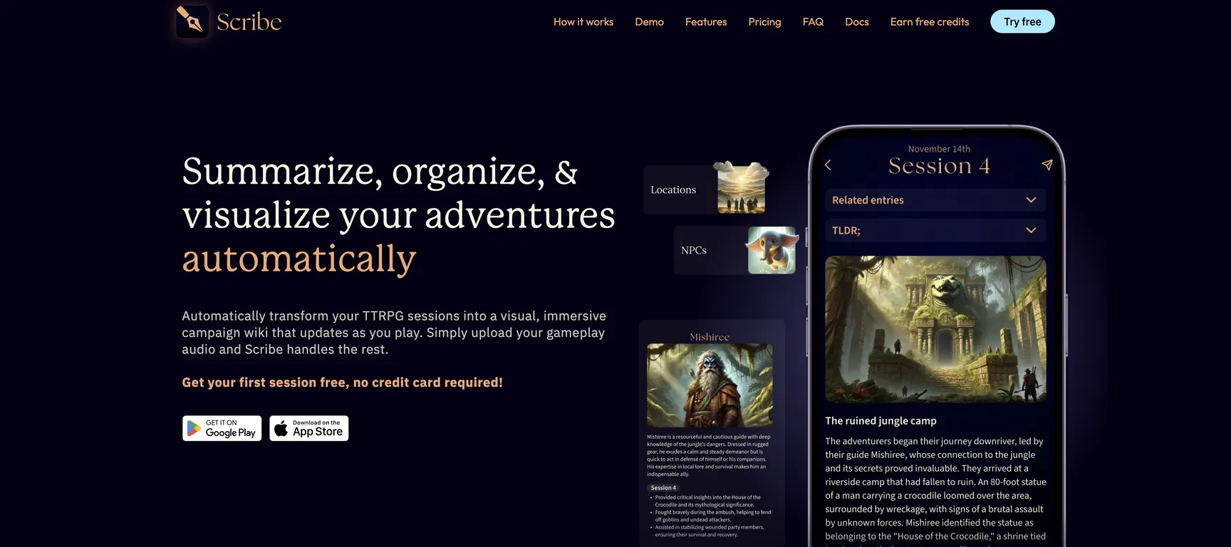 Tabletop Scribe screenshot