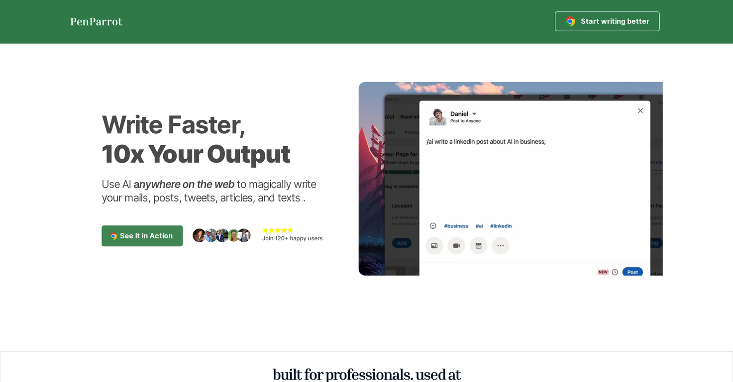 Penparrot screenshot