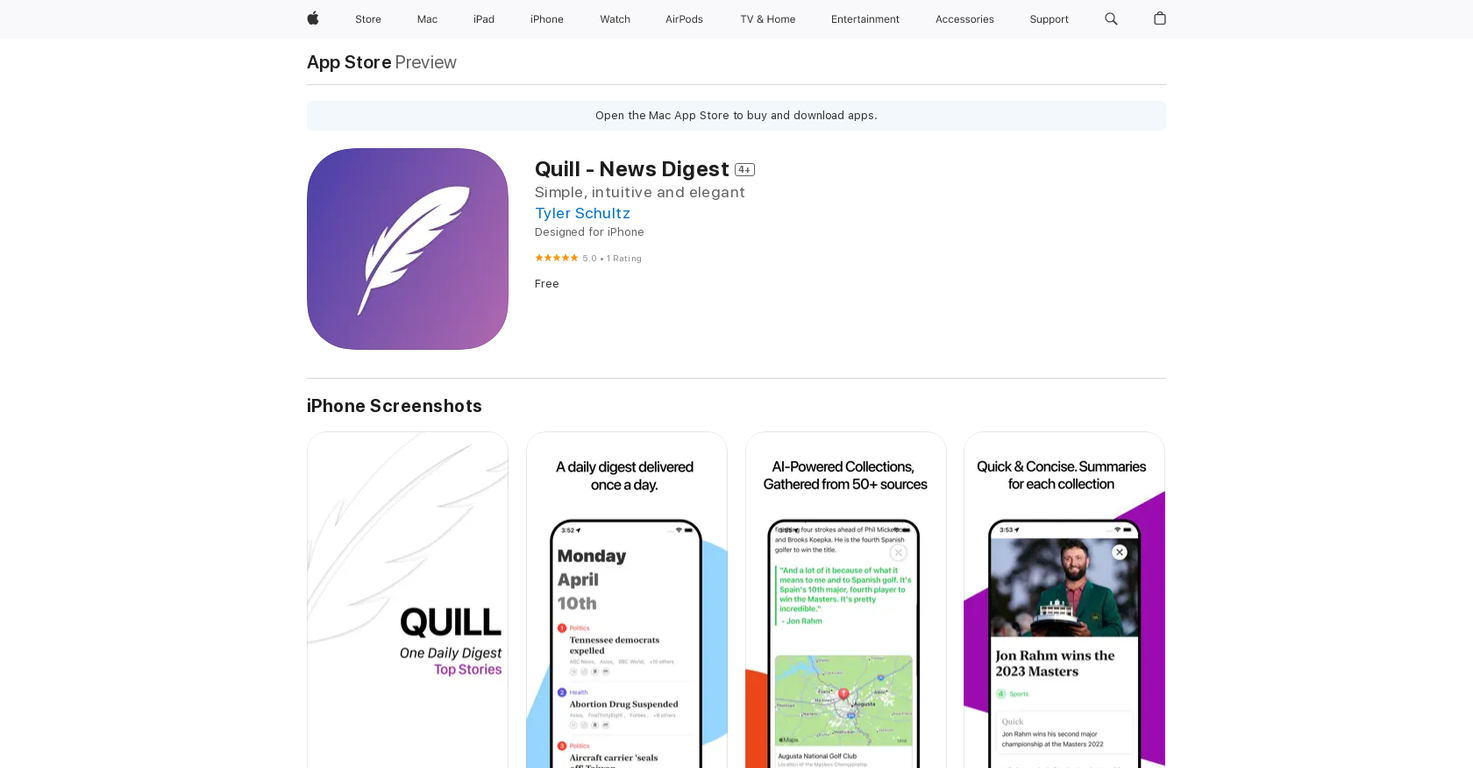 Quill - News Digest screenshot