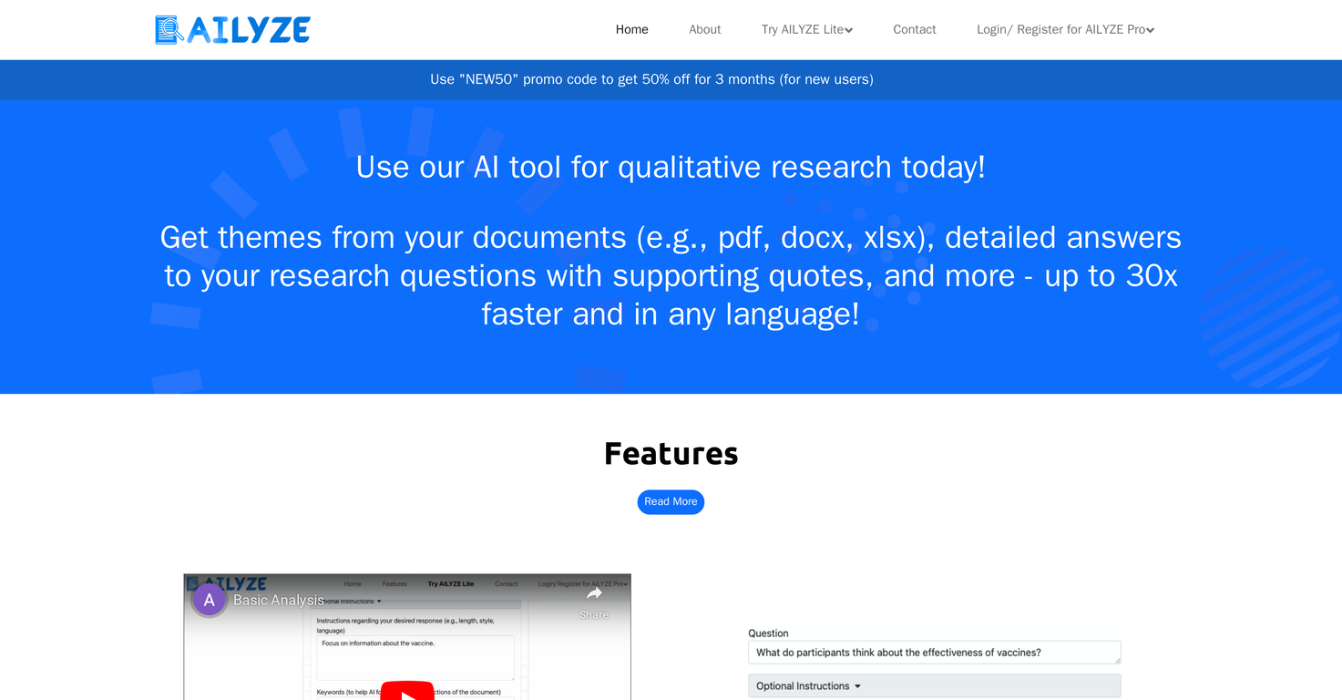 AILYZE screenshot