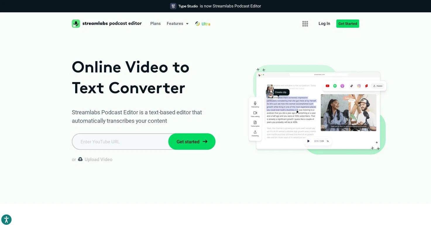 Streamlabs Podcast Editor screenshot