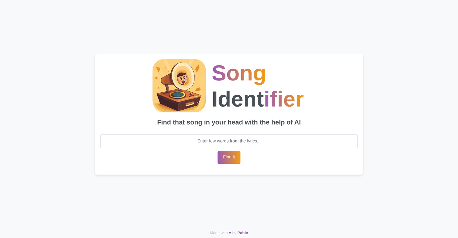 Songifier screenshot