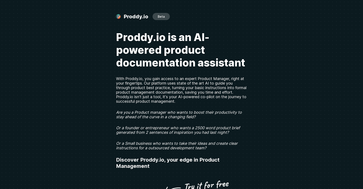 Proddy screenshot