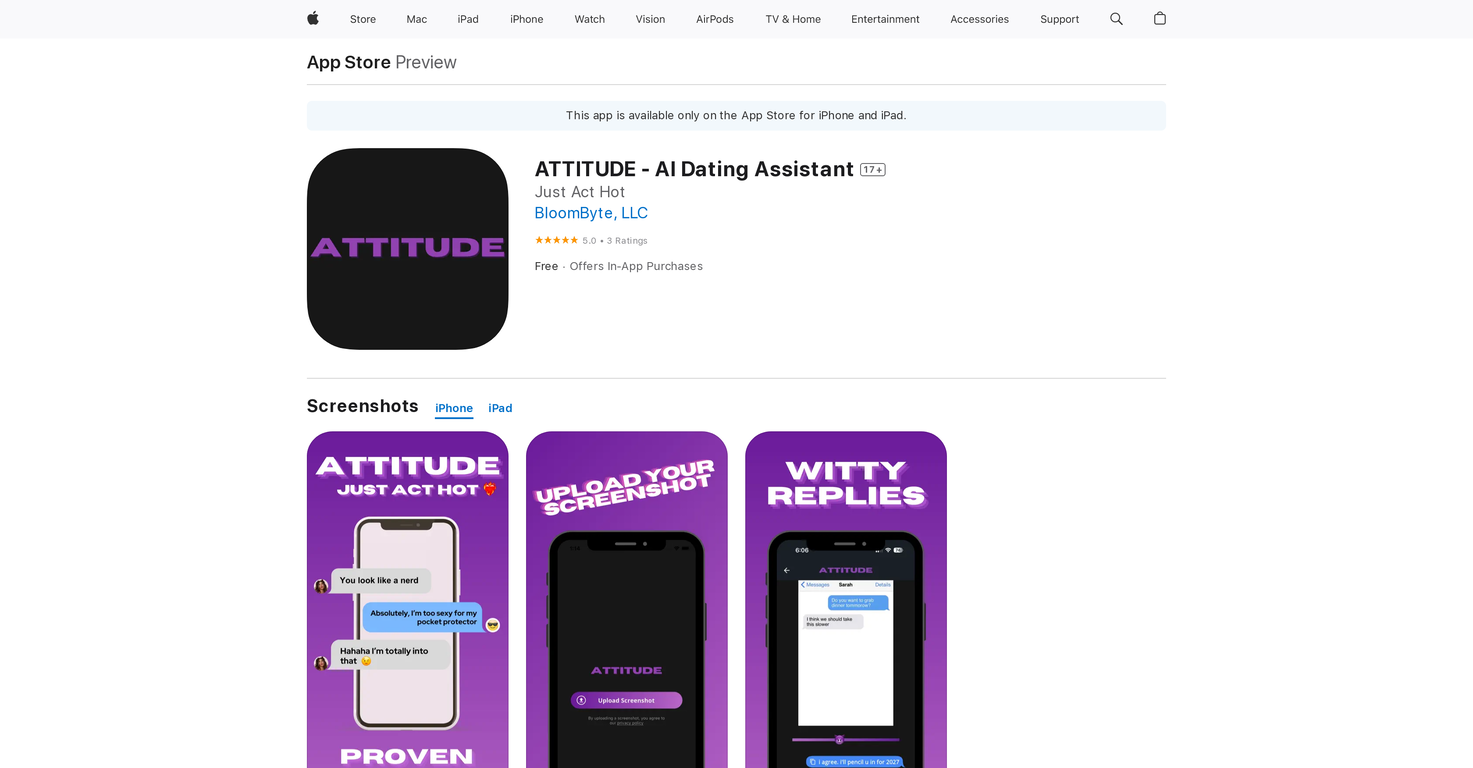 ATTITUDE - AI Dating Assistant screenshot
