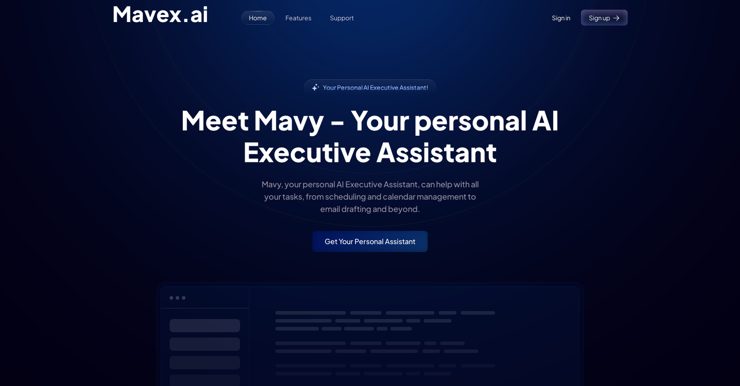 Mavex screenshot