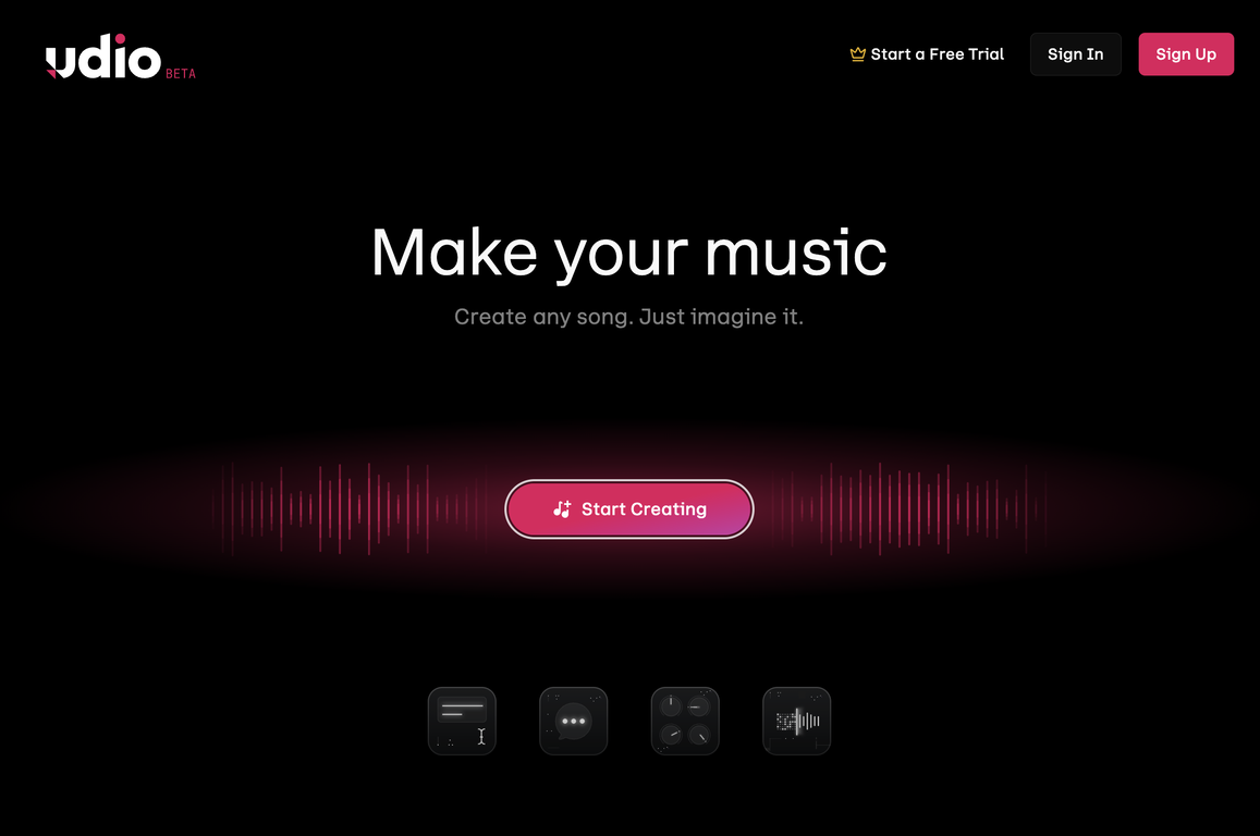 Udio screenshot
